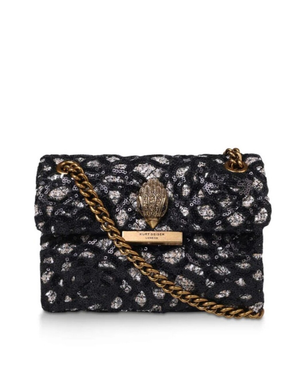 Kurt Geiger Black Mini Tweed Kensington